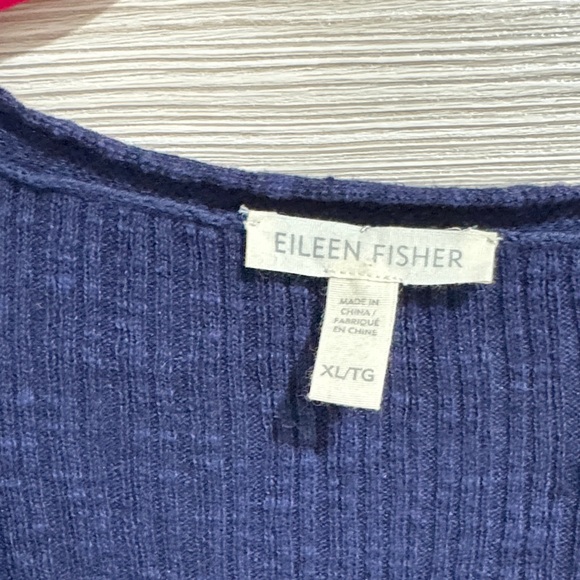 Eileen Fisher Deep Blue Women's Cardigan - Picture 4 of 6